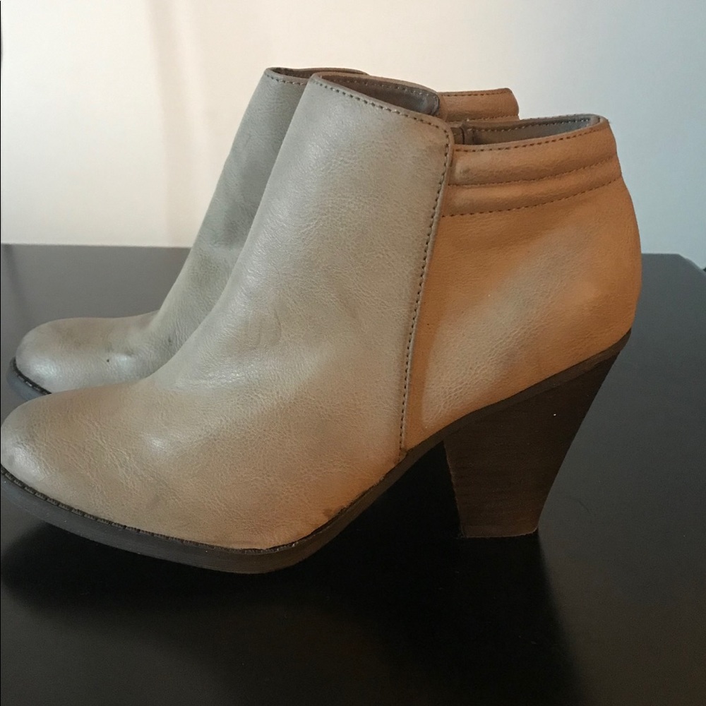 Mia grey rustic ankle boots